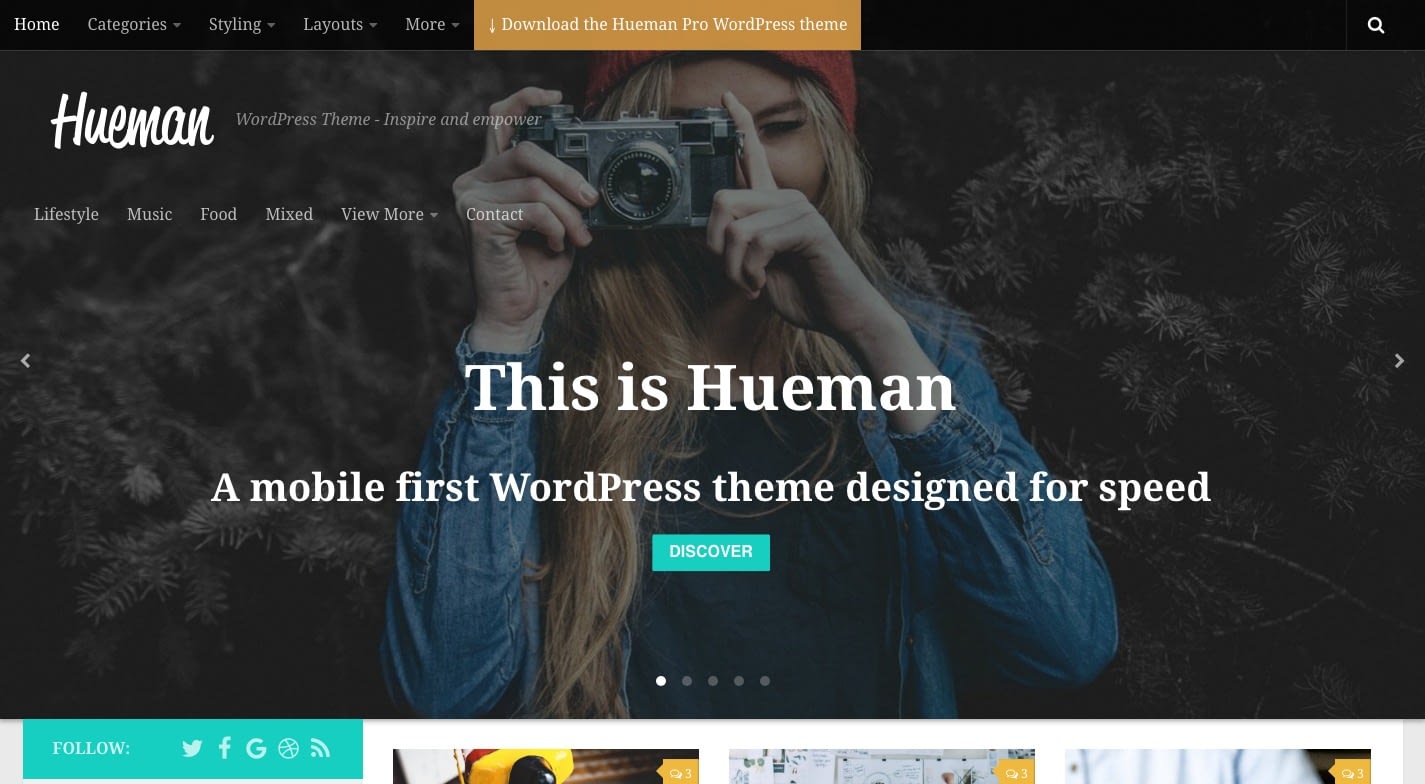 Hueman WordPress Theme