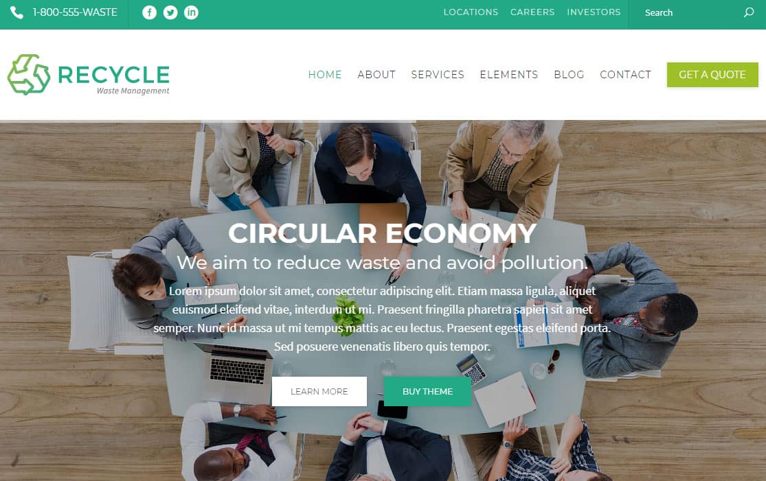 Recycle WordPress Theme