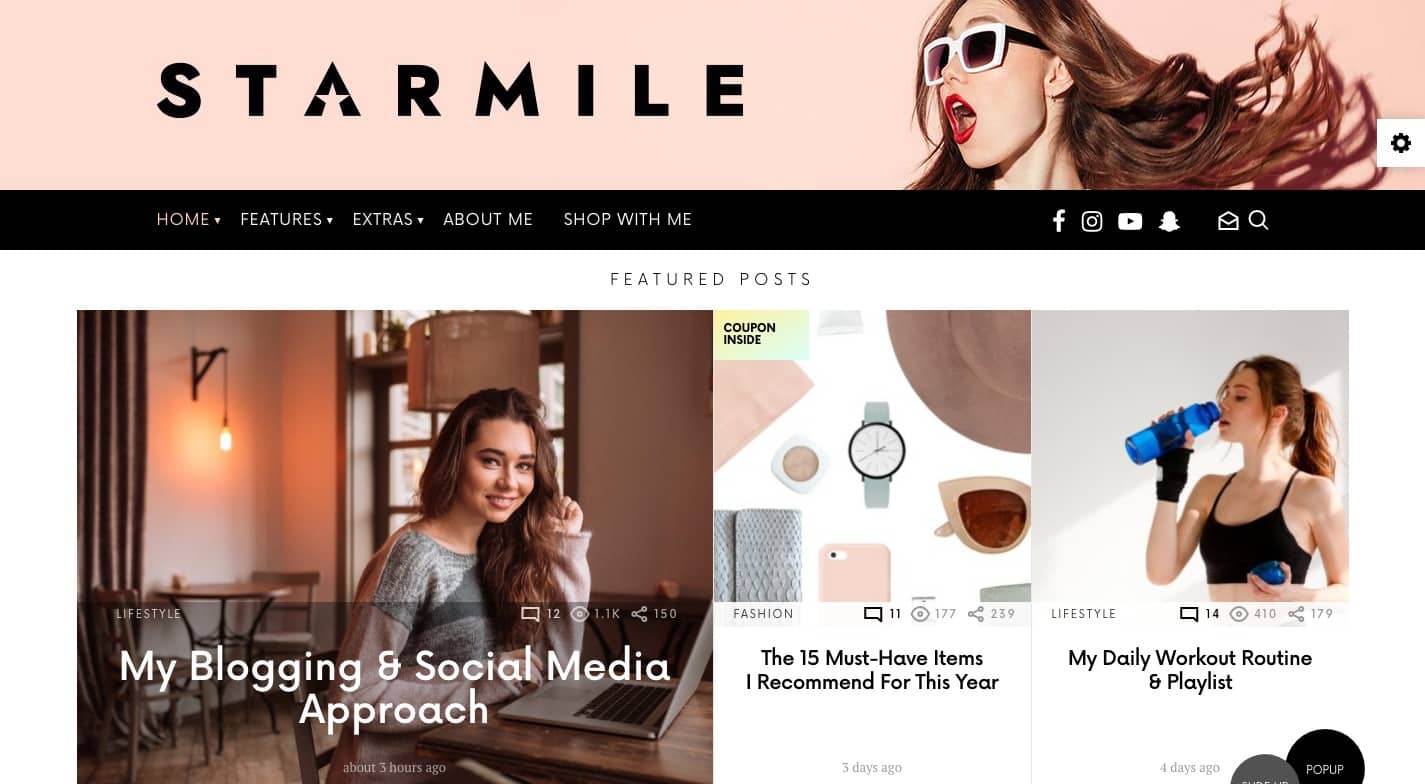 Starmile WordPress Theme
