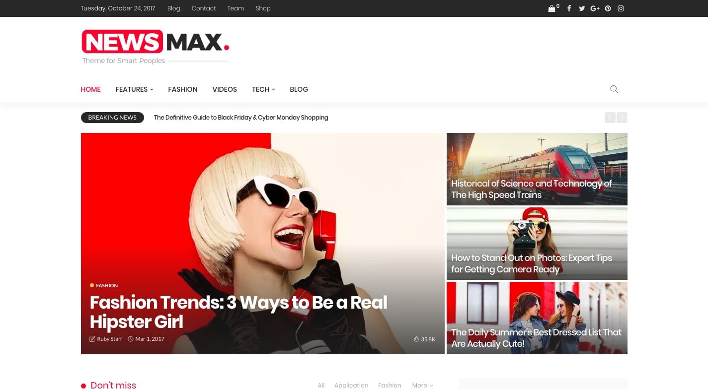 Newsmax WordPress Theme