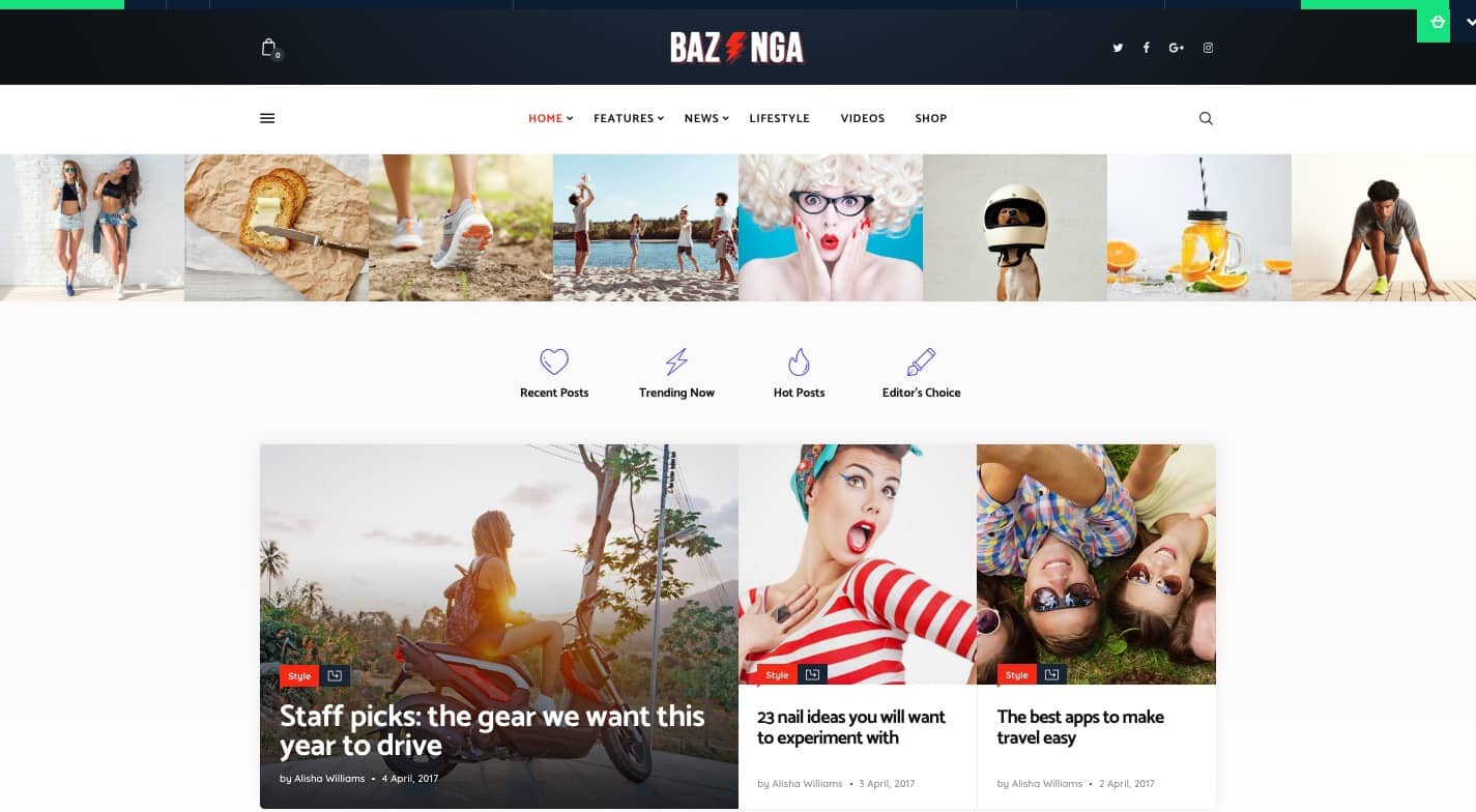 Bazinga WordPress Theme