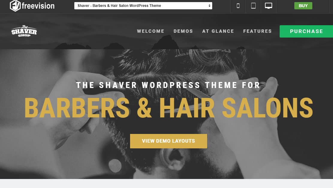 Shaver WordPress Theme