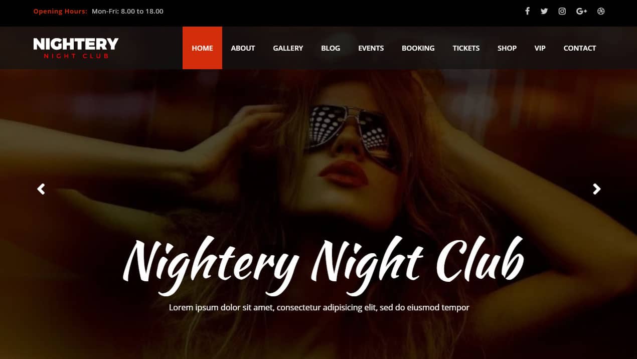 Nightery WordPress Theme