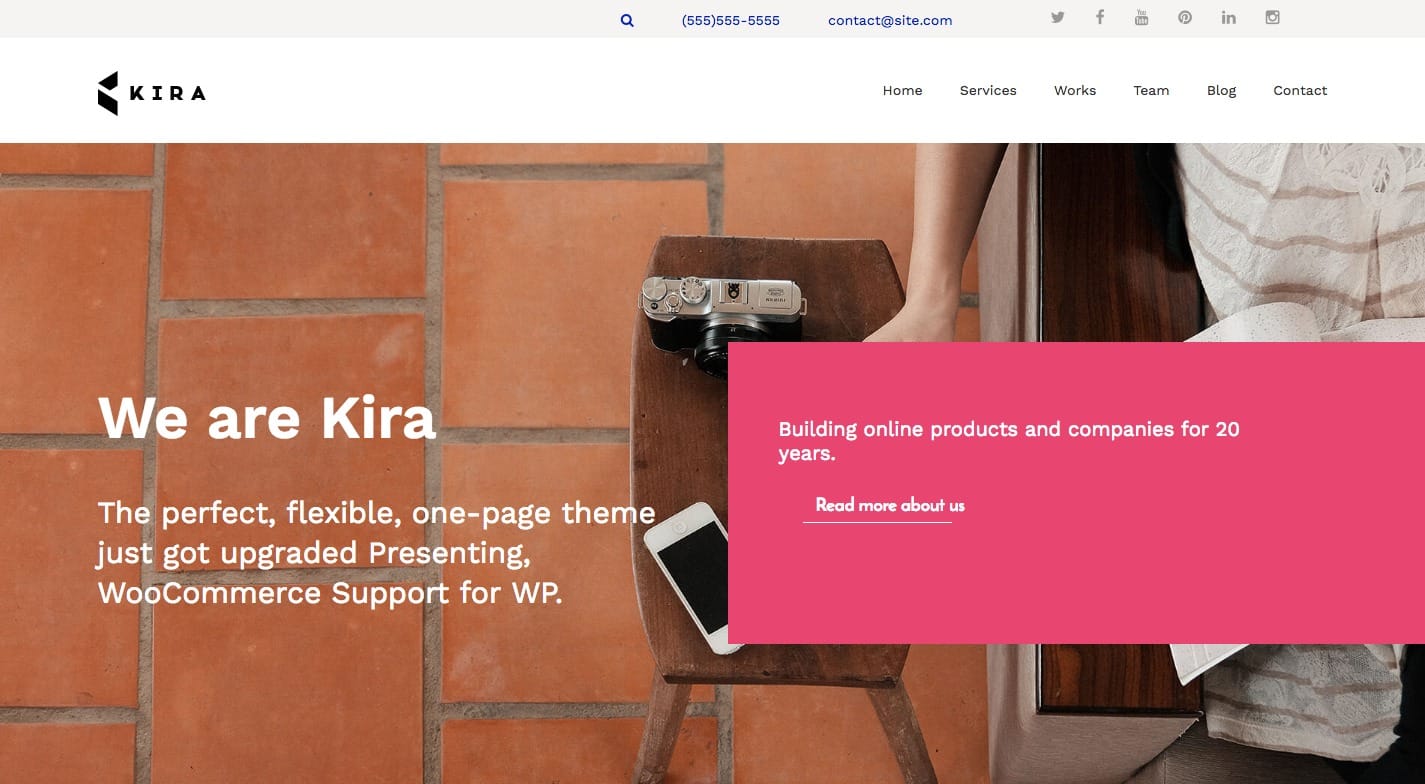 Kira Lite WordPress Theme
