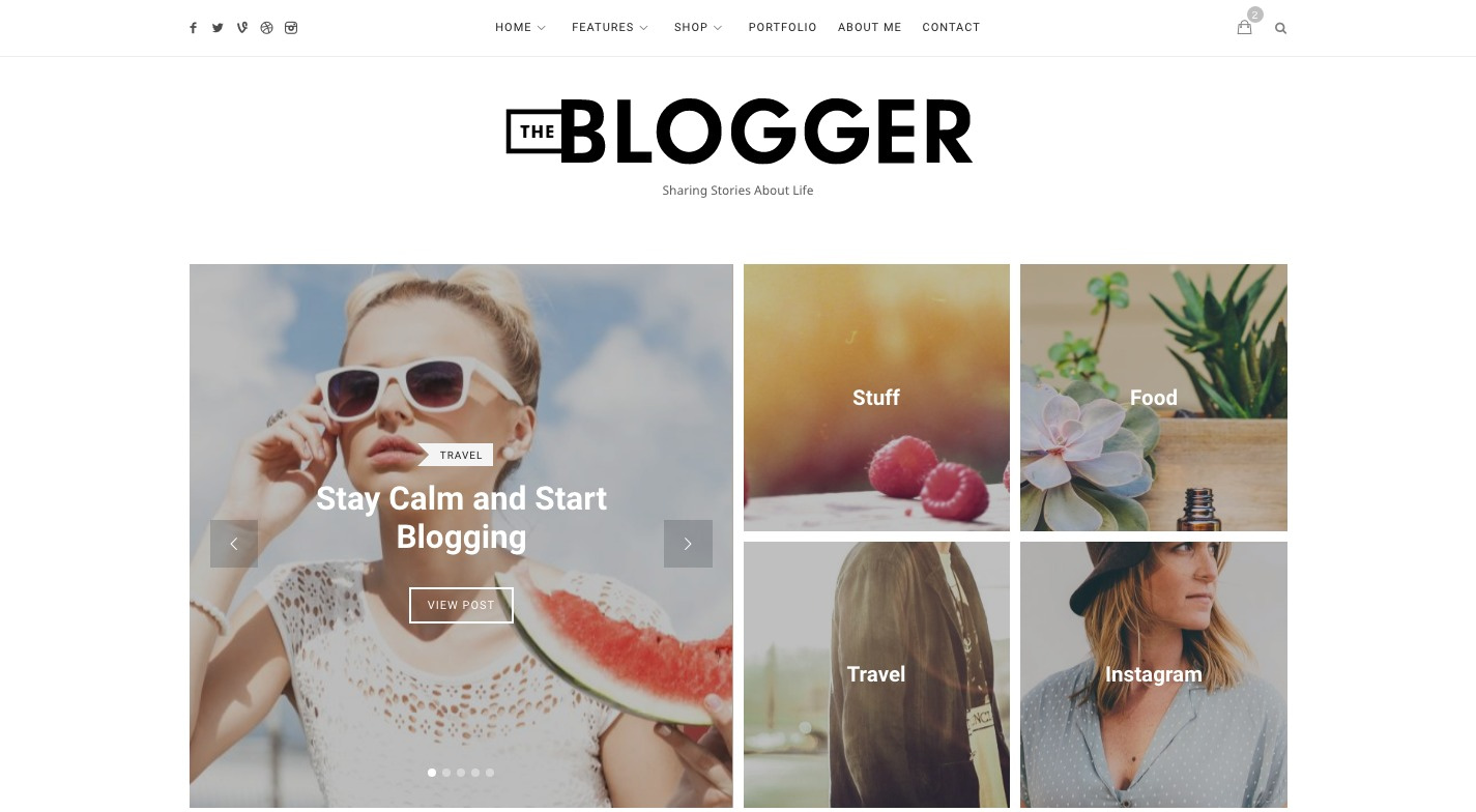 Theblogger WordPress Theme