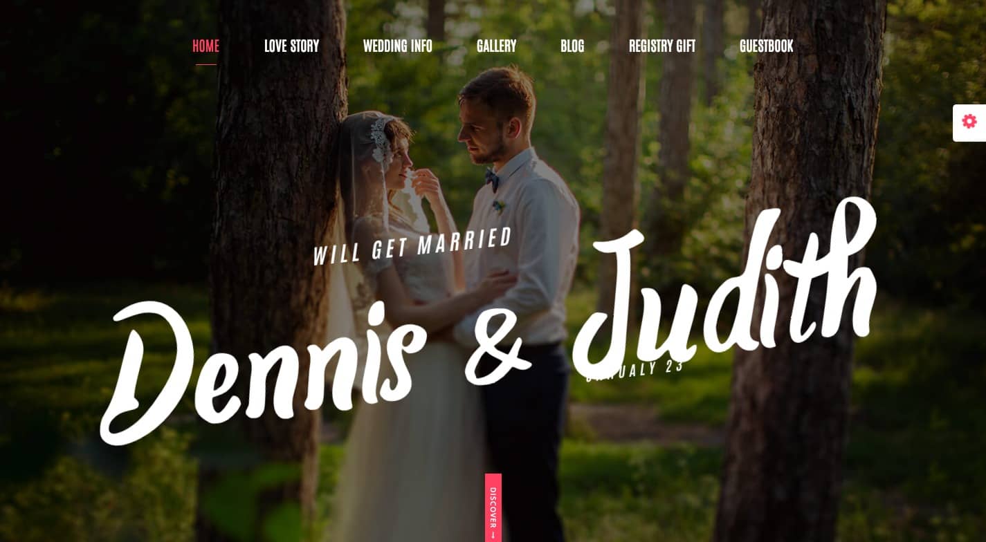 Wedding All in One WordPress Theme