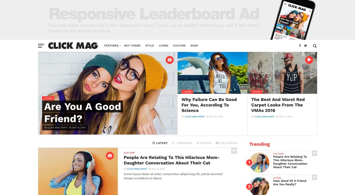 Click Mag WordPress Theme