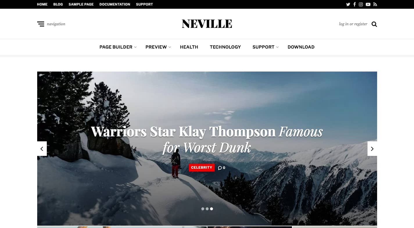 Neville WordPress Theme