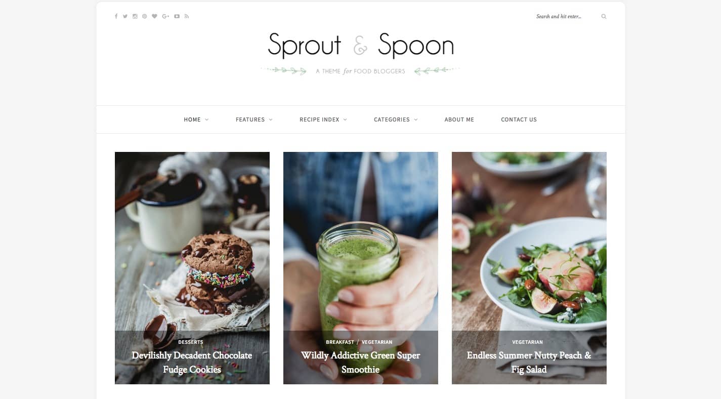 Sprout & Spoon WordPress Theme